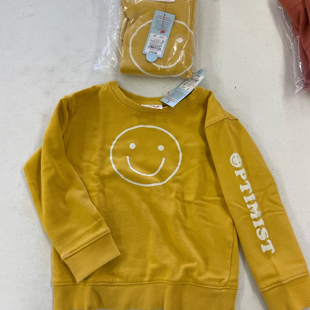 Cat & Jack yellow sweatshirt